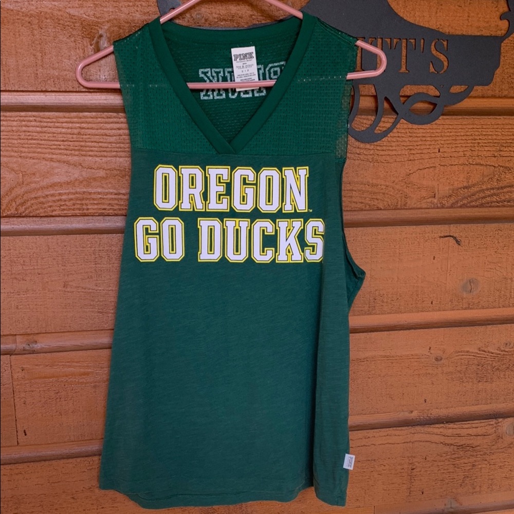 Oregon Go Ducks Green Tank Top by PINK